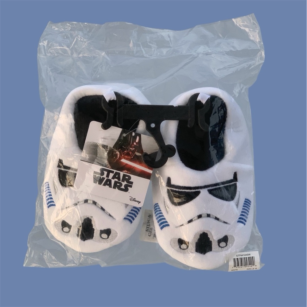 Disney Star Wars White and Black Stormtrooper Slippers